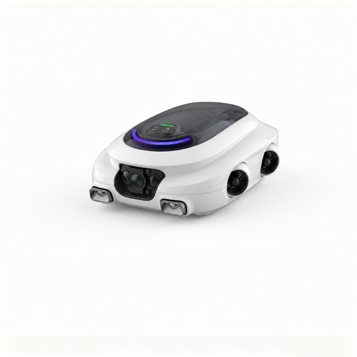 Robot intelligente per l'ispezione di piscine, basato sull'intelligenza artificiale.